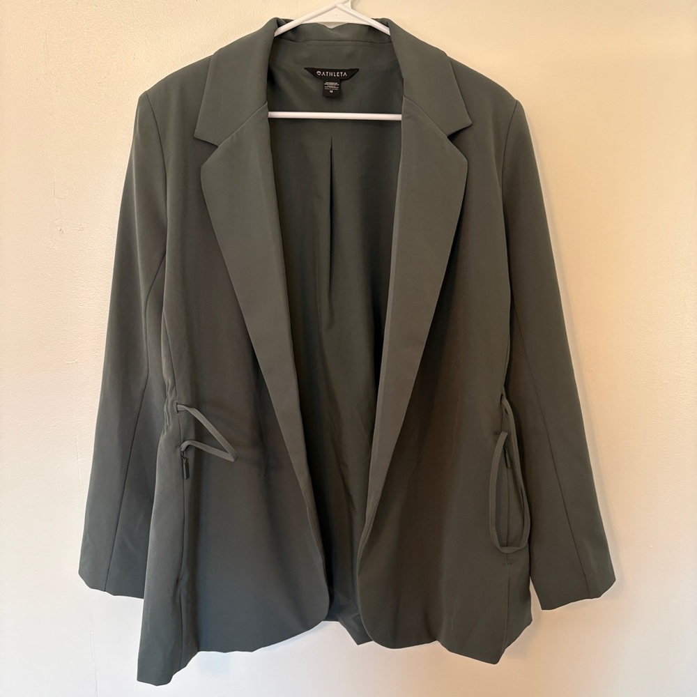 Green Athleta Blazer